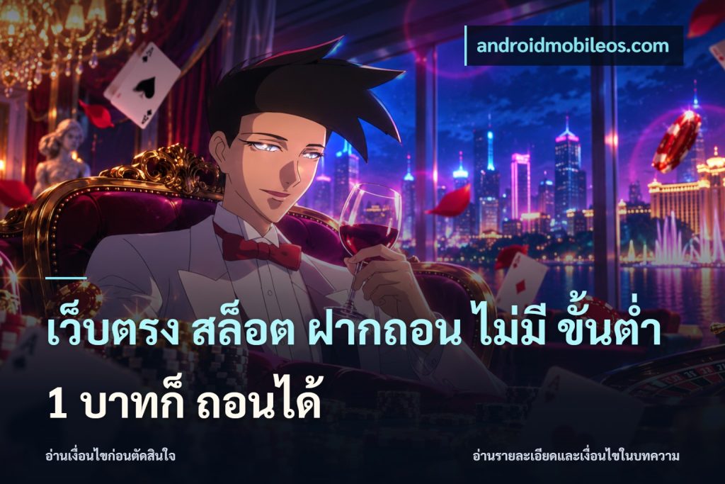 เว็บตรง สล็อต ฝากถอน ไม่มี ขั้นต่ำ 1 บาทก็ ถอนได้