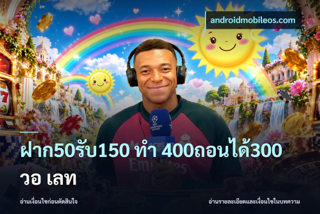 ฝาก50รับ150 ทํา 400ถอนได้300 วอ เลท