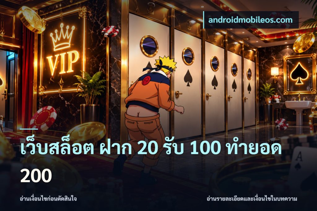 เว็บสล็อต ฝาก 20 รับ 100 ทำยอด 200