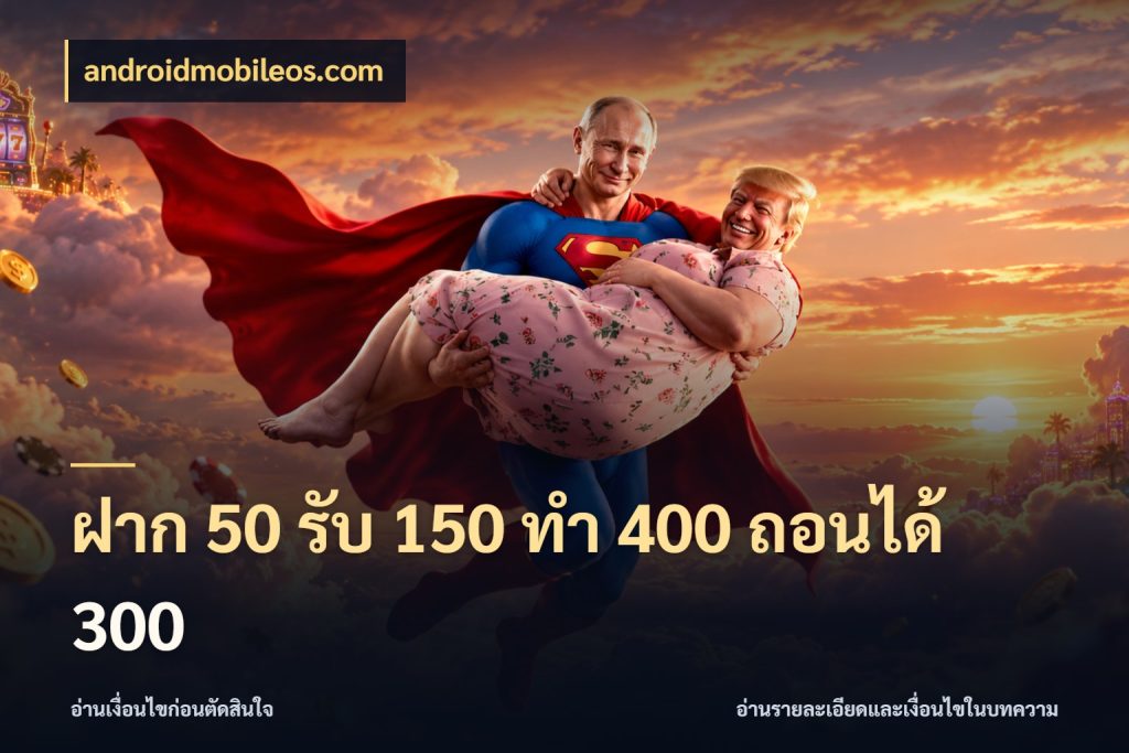ฝาก 50 รับ 150 ทํา 400 ถอนได้ 300 androidmobileos.com สีสันของโปรฝากและยอดรับ