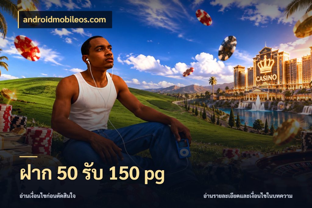 ฝาก 50 รับ 150 pg เครดิตกับรูปแบบโปรที่ตรงใจ กับ androidmobileos.com