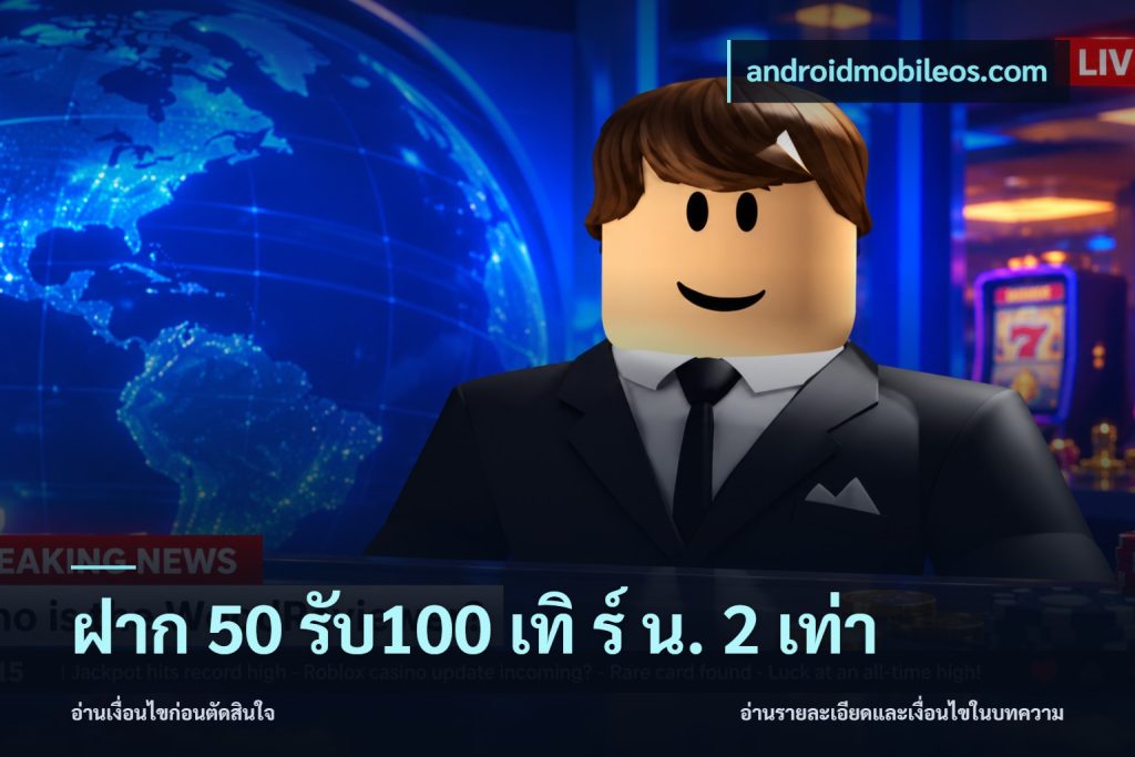 ฝาก 50 รับ100 เทิ ร์ น. 2 เท่า