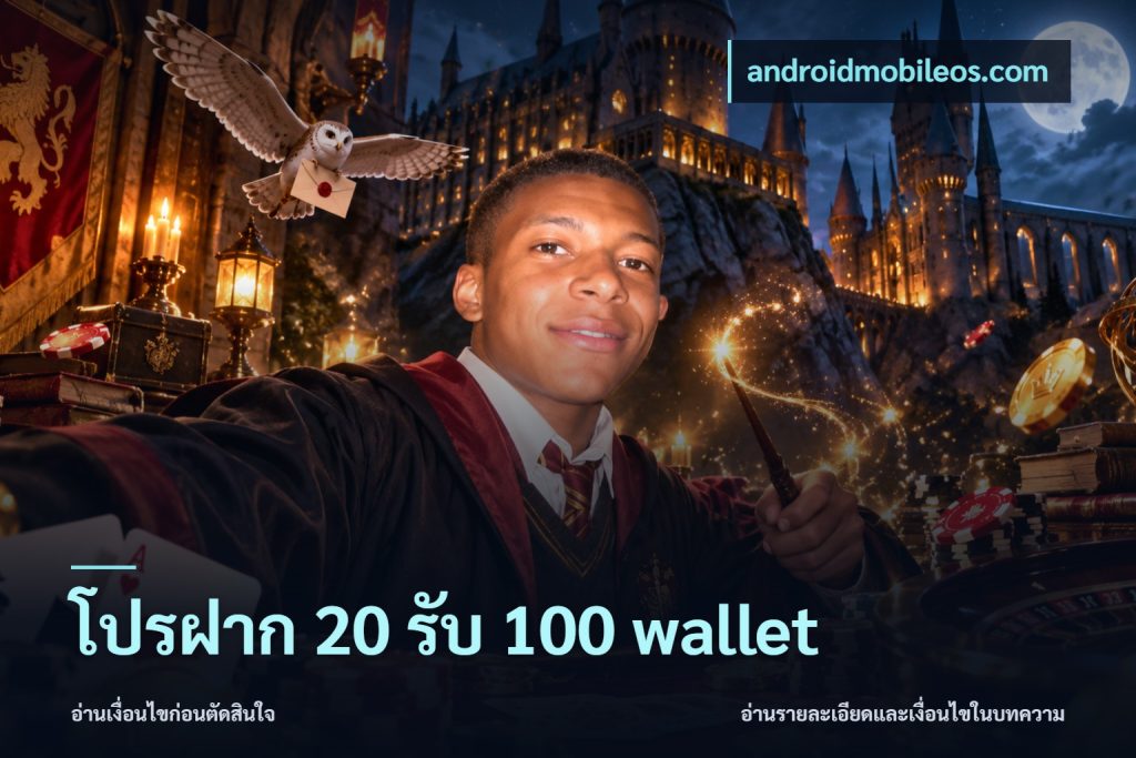โปรฝาก 20 รับ 100 wallet