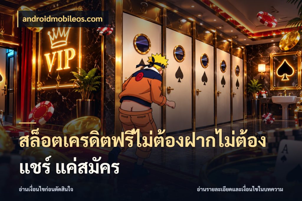 สล็อตเครดิตฟรีไม่ต้องฝากไม่ต้องแชร์ แค่สมัคร androidmobileos.com เครดิตแต่ละรูปแบบมีมุมไหนให้ดู