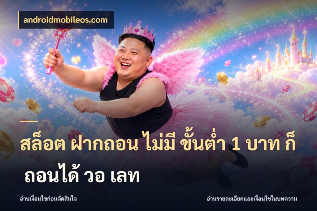 สล็อต ฝากถอน ไม่มี ขั้นต่ำ 1 บาท ก็ ถอนได้ วอ เลท สายทุนน้อยเลือกความสนุกให้พอดี ในมุม androidmobileos.com