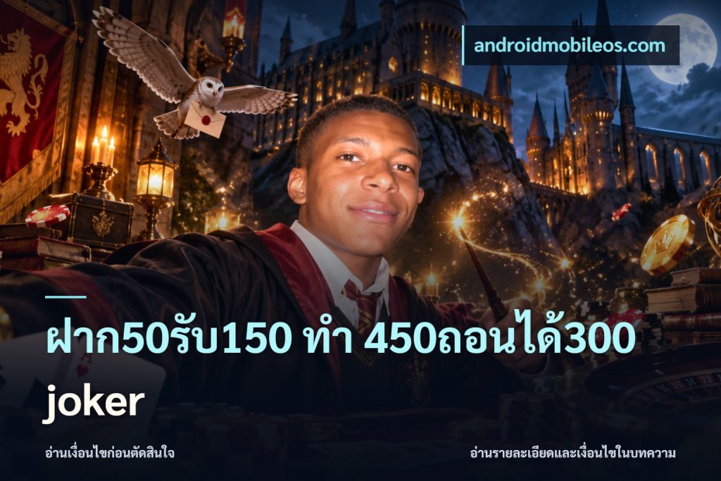 ฝาก50รับ150 ทํา 450ถอนได้300 joker