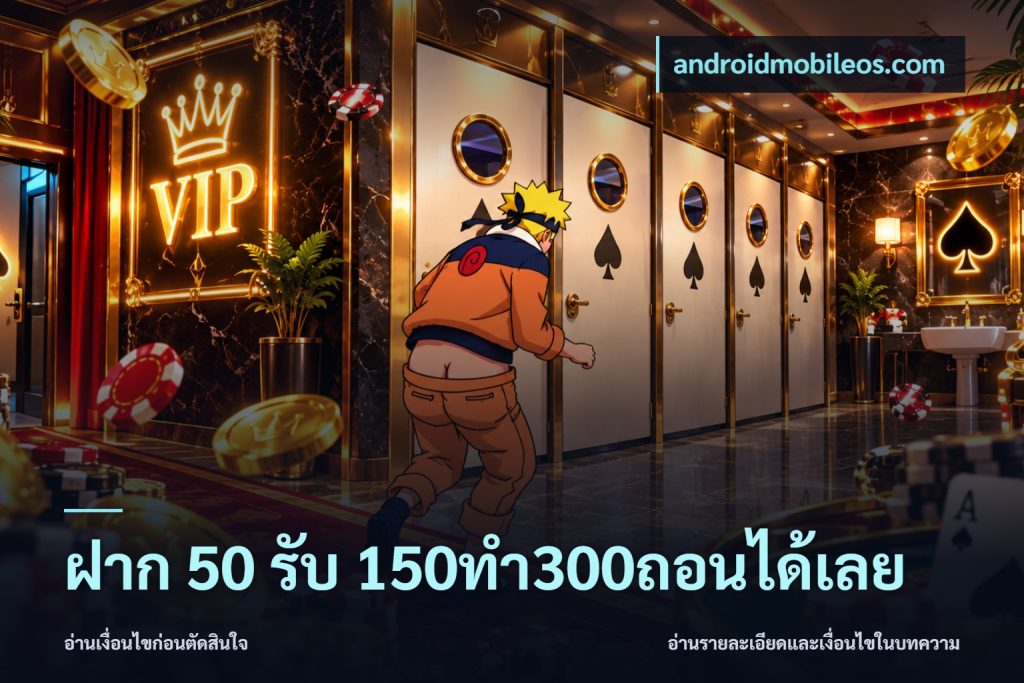 ฝาก 50 รับ 150ทำ300ถอนได้เลย