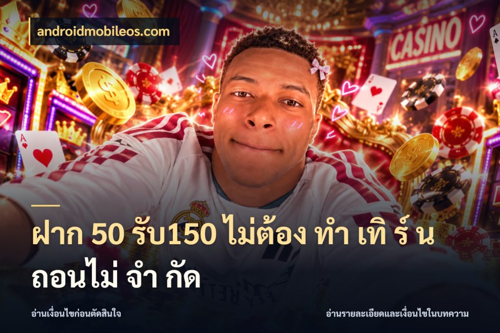 ฝาก 50 รับ150 ไม่ต้อง ทํา เทิ ร์ น ถอนไม่ จํา กัด androidmobileos.com สนุกกับตัวเลือกโปรในสไตล์ของคุณ