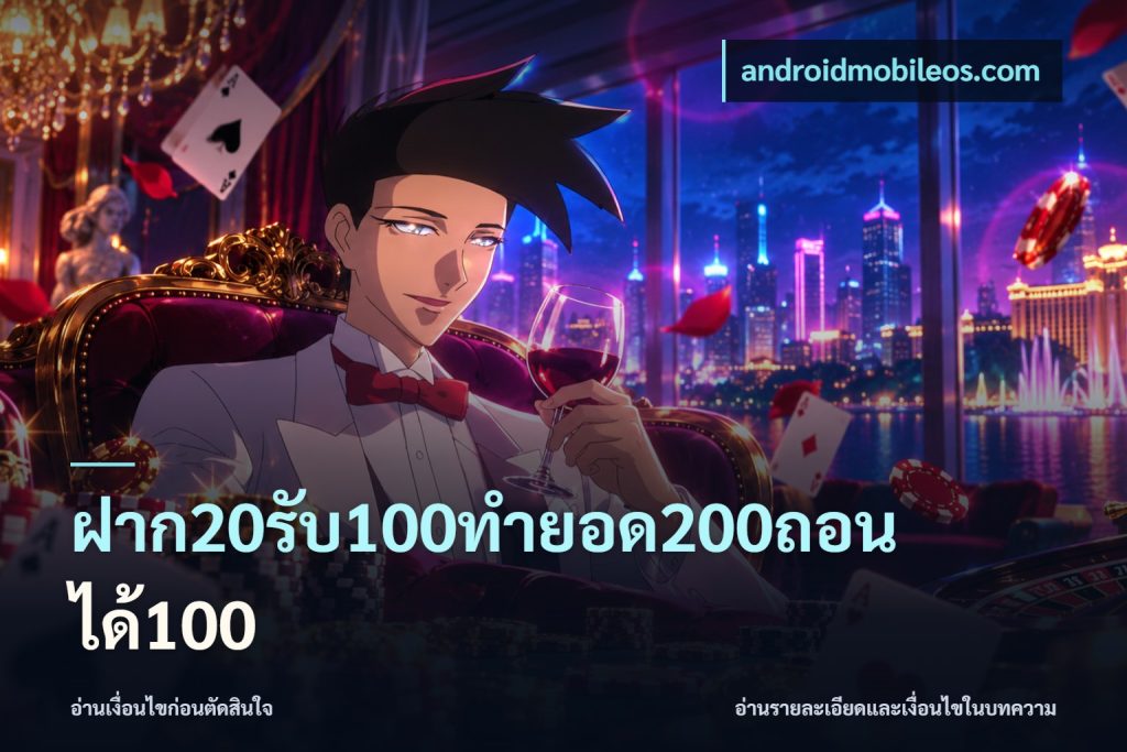 ฝาก20รับ100ทํายอด200ถอนได้100