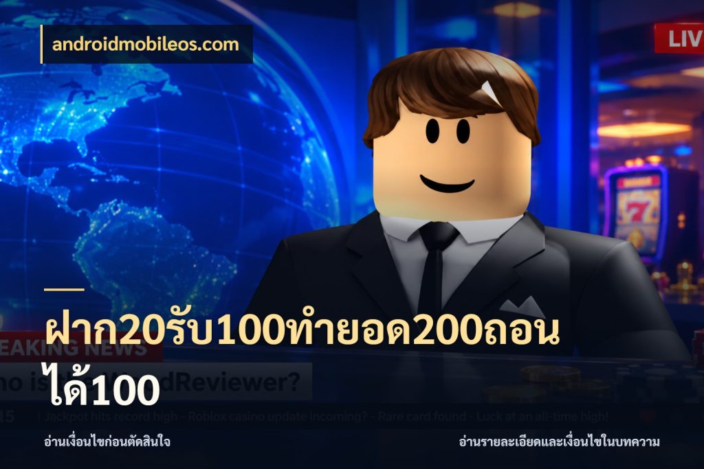 ฝาก20รับ100ทํายอด200ถอนได้100 โปรกับเกมที่ชอบเลือกให้ตรงสไตล์ สไตล์ androidmobileos.com