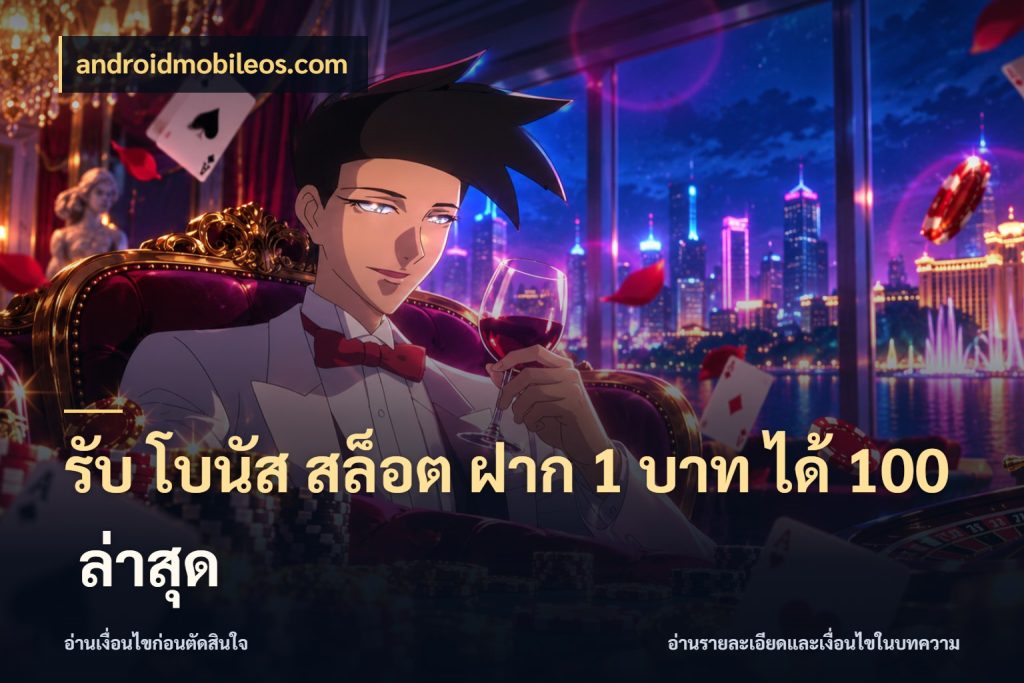 รับ โบนัส สล็อต ฝาก 1 บาท ได้ 100 ล่าสุด สนุกกับตัวเลือกโปรในสไตล์ของคุณ ในมุม androidmobileos.com