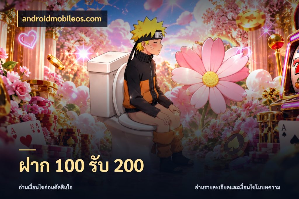 ฝาก 100 รับ 200 สนุกกับตัวเลือกโปรในสไตล์ของคุณ ในมุม androidmobileos.com