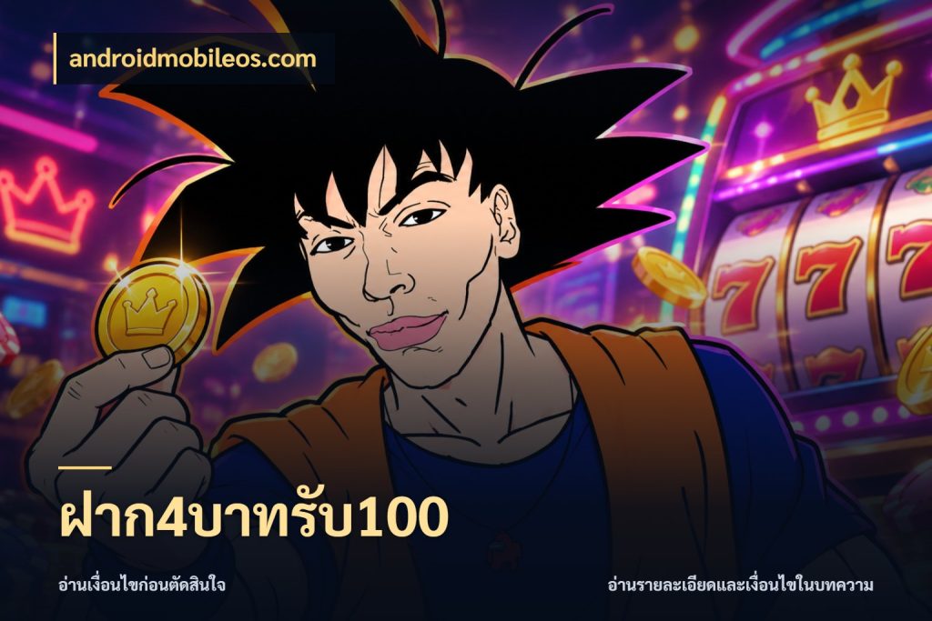 ฝาก4บาทรับ100 เครดิตกับรูปแบบโปรที่ตรงใจ ในมุม androidmobileos.com