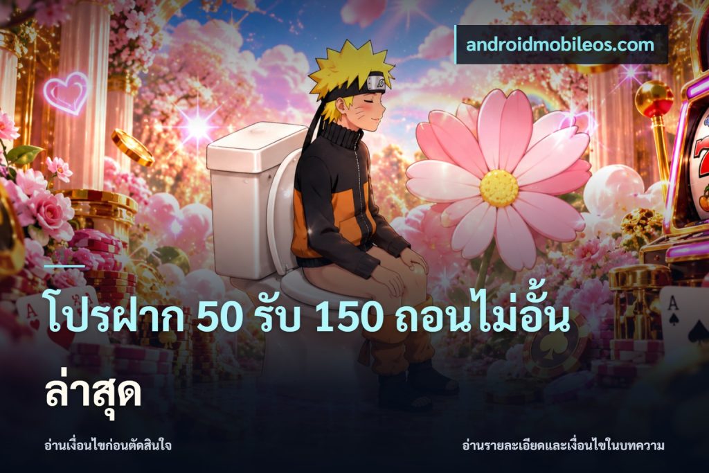 โปรฝาก 50 รับ 150 ถอนไม่อั้นล่าสุด