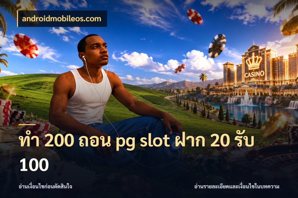 ทํา 200 ถอน pg slot ฝาก 20 รับ 100 สีสันของโปรฝากและยอดรับ สไตล์ androidmobileos.com