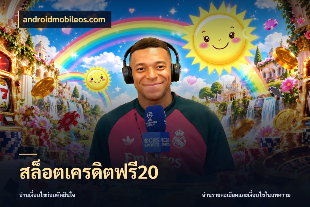 สล็อตเครดิตฟรี20 จับมุมเด่นของเครดิตฟรีให้ตรงใจ ในมุม androidmobileos.com