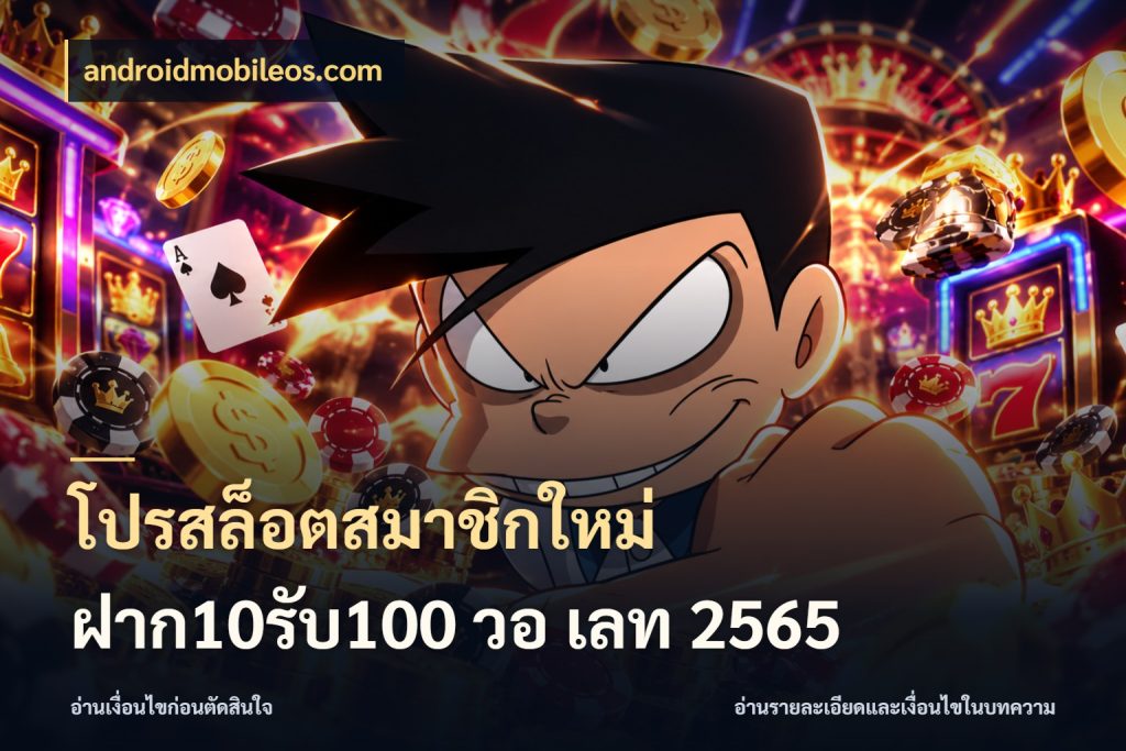 โปรสล็อตสมาชิกใหม่ ฝาก10รับ100 วอ เลท 2565 จับคู่โบนัสกับสไตล์เกมที่ชอบ ในมุม androidmobileos.com