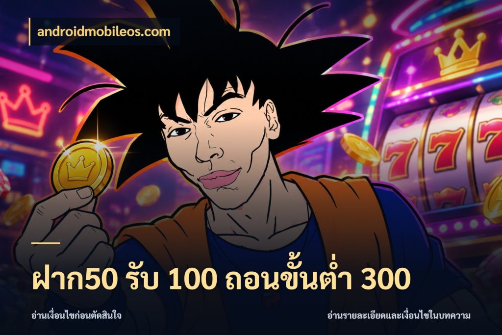 ฝาก50 รับ 100 ถอนขั้นต่ํา 300 รูปแบบโบนัสกับสิทธิ์ของสายเกม ในมุม androidmobileos.com