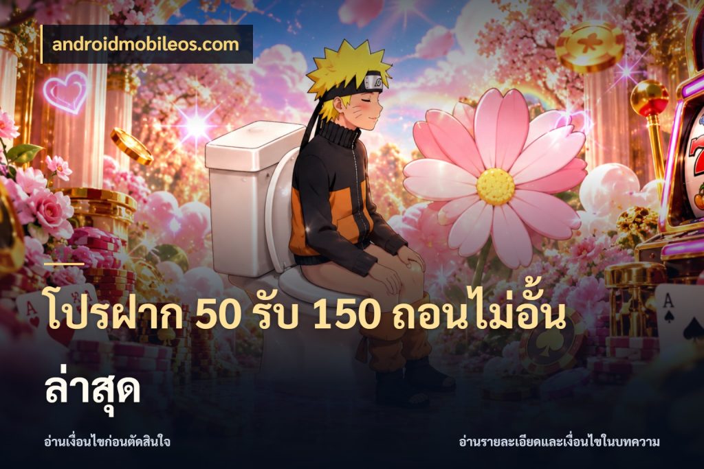 โปรฝาก 50 รับ 150 ถอนไม่อั้น ล่าสุด สายโบนัสเลือกจังหวะสนุกได้อย่างไร กับ androidmobileos.com