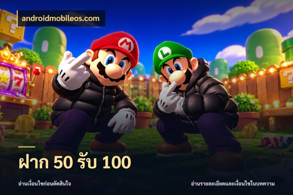 ฝาก 50 รับ 100 ยอดฝากและยอดรับในมุมของคนชอบลุ้น ในมุม androidmobileos.com