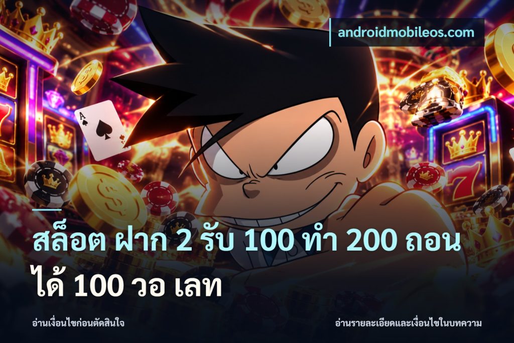 สล็อต ฝาก 2 รับ 100 ทํา 200 ถอนได้ 100 วอ เลท