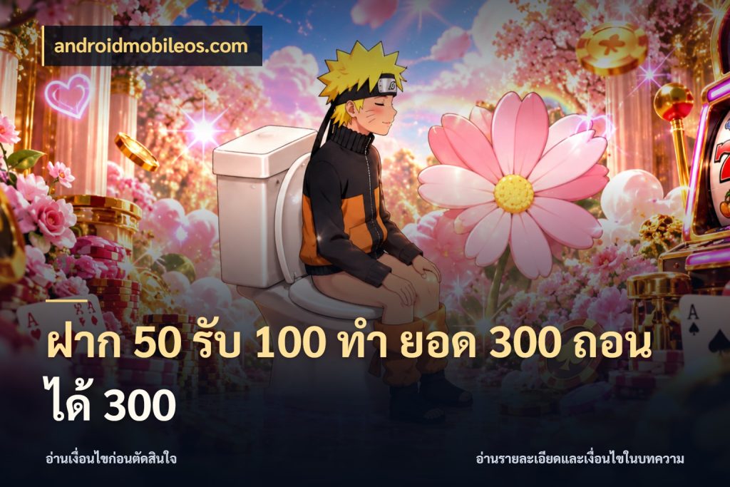 ฝาก 50 รับ 100 ทํา ยอด 300 ถอนได้ 300 สนุกกับตัวเลือกโปรในสไตล์ของคุณ กับ androidmobileos.com