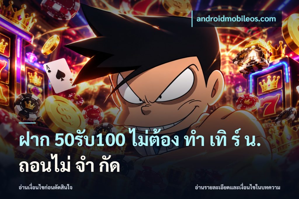 ฝาก 50รับ100 ไม่ต้อง ทํา เทิ ร์ น. ถอนไม่ จํา กัด