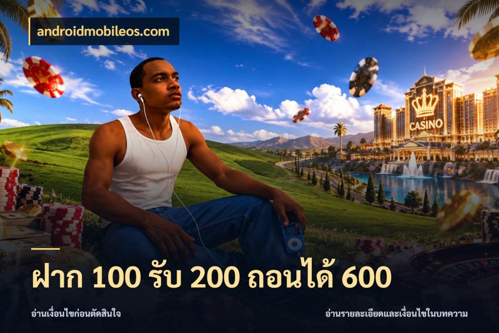 ฝาก 100 รับ 200 ถอนได้ 600 androidmobileos.com รูปแบบโบนัสกับสิทธิ์ของสายเกม