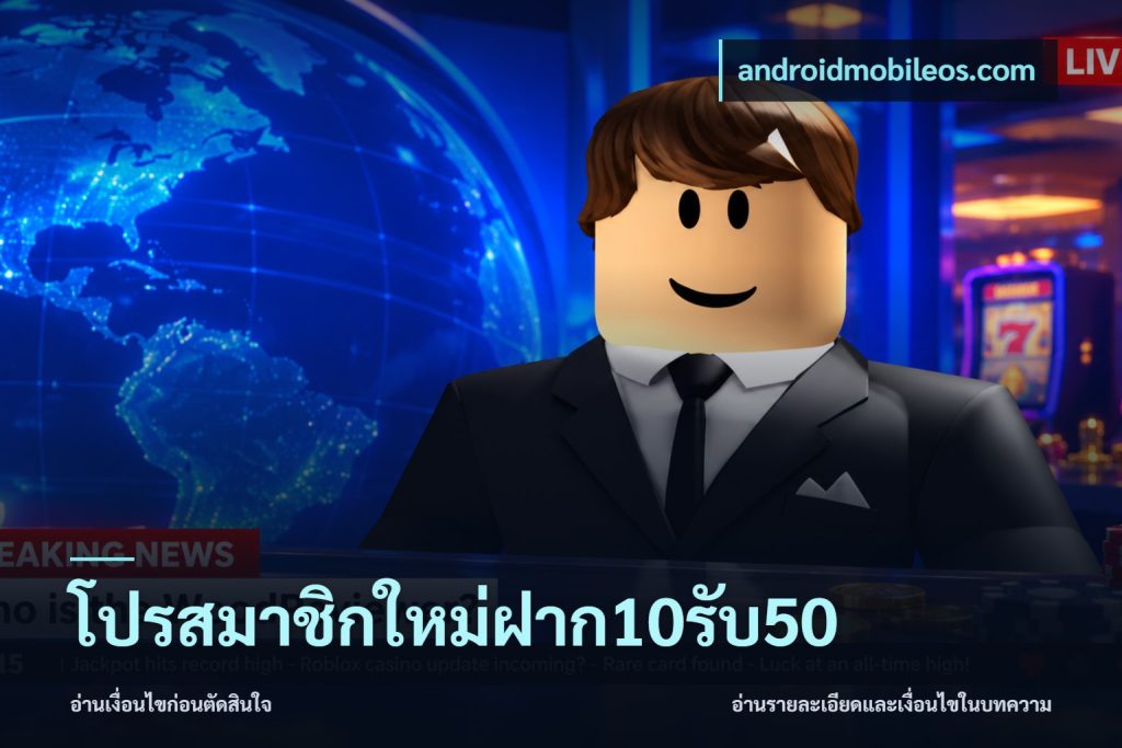 โปรสมาชิกใหม่ฝาก10รับ50
