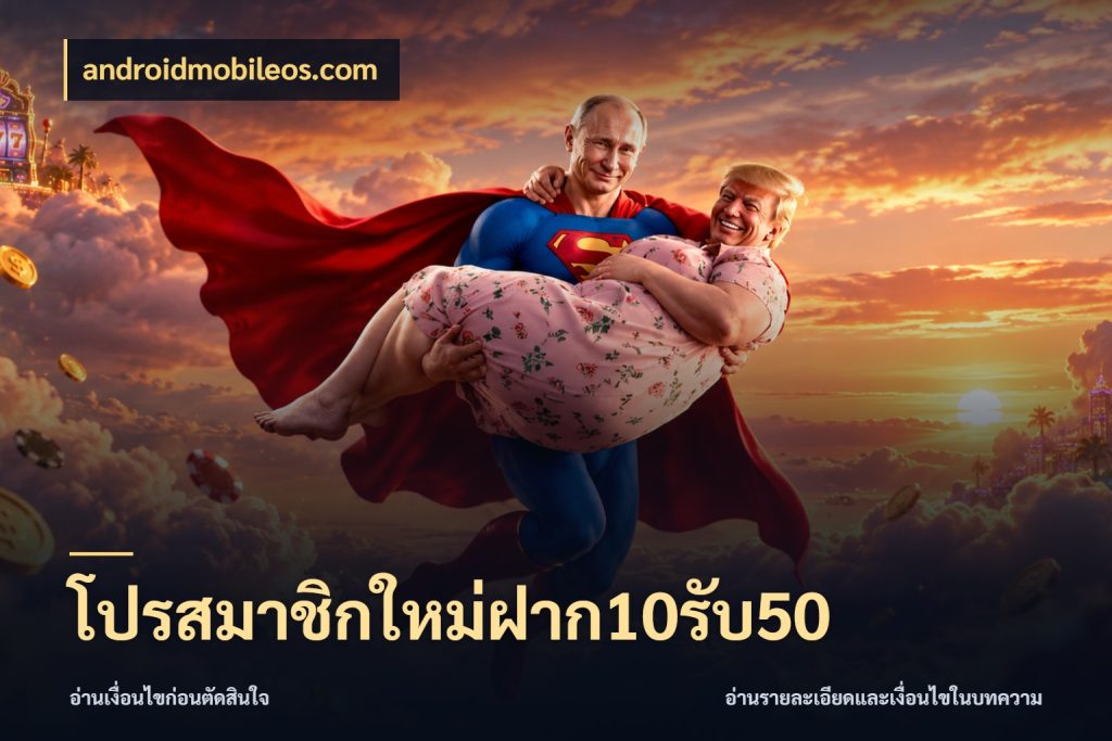 โปรสมาชิกใหม่ฝาก10รับ50 สีสันของโปรฝากและยอดรับ ในมุม androidmobileos.com
