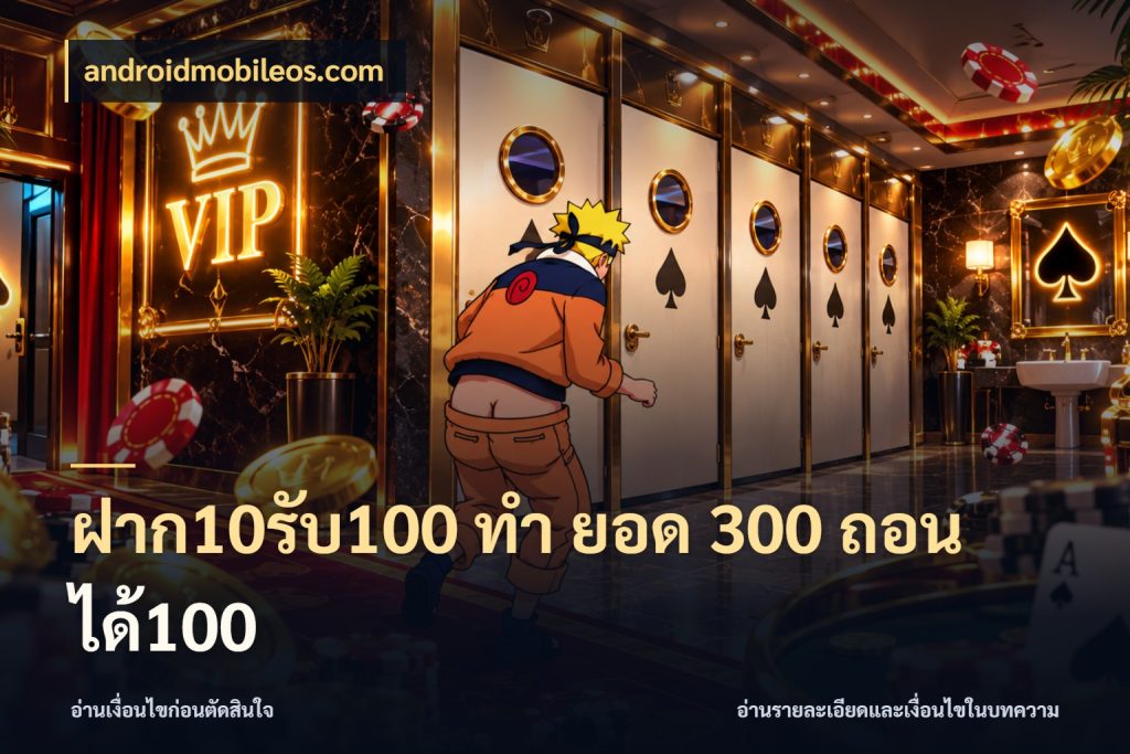 ฝาก10รับ100 ทํา ยอด 300 ถอนได้100 ยอดฝากและยอดรับในมุมของคนชอบลุ้น กับ androidmobileos.com