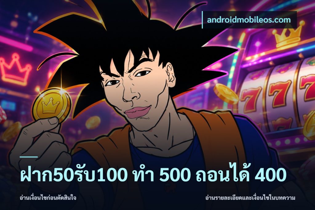 ฝาก50รับ100 ทํา 500 ถอนได้ 400