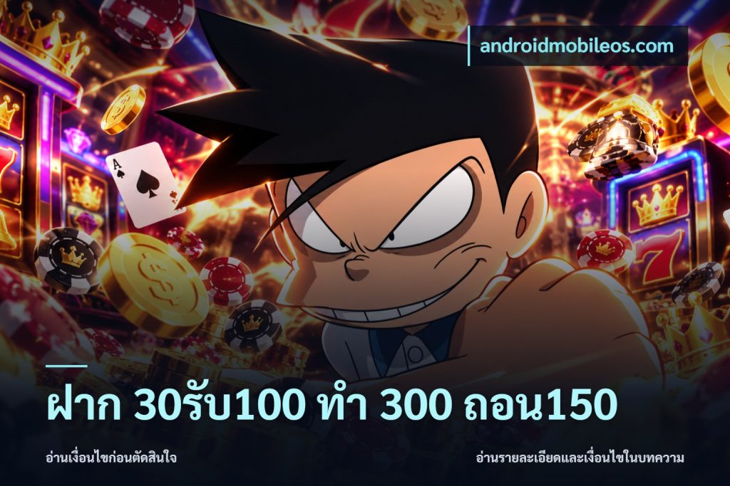 ฝาก 30รับ100 ทํา 300 ถอน150