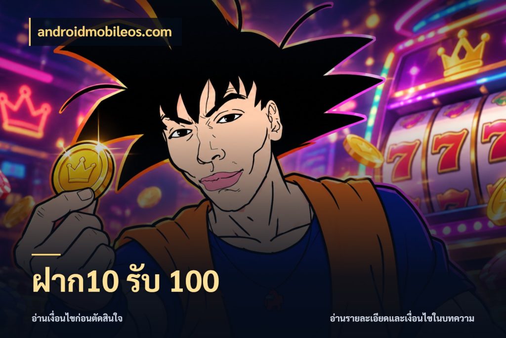 ฝาก10 รับ 100 สีสันของโปรฝากและยอดรับ ในมุม androidmobileos.com