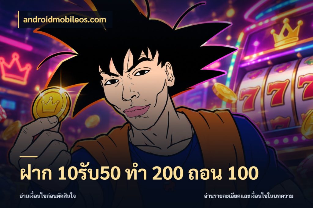 ฝาก 10รับ50 ทํา 200 ถอน 100 androidmobileos.com สีสันของโปรฝากและยอดรับ